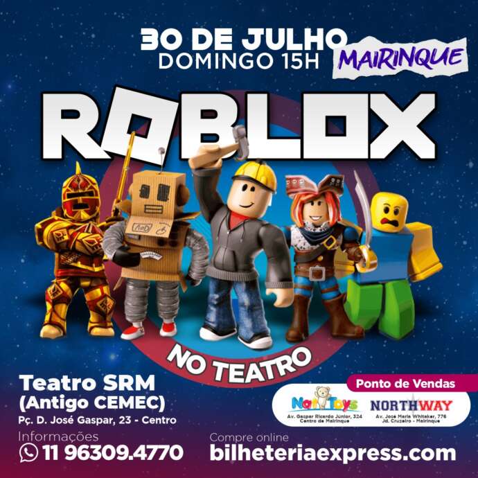 Roblox ao vivo: O jogo de maior sucesso chega a Mairinque