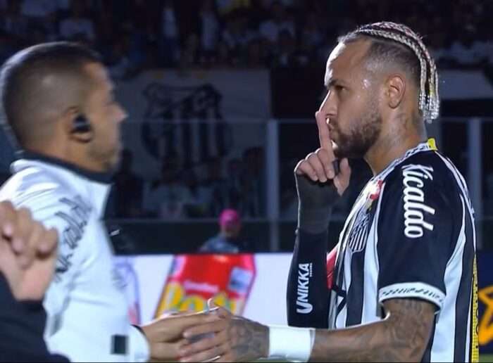Neymar se irrita com torcida do Mirassol após derrota do Santos e reage com provocações