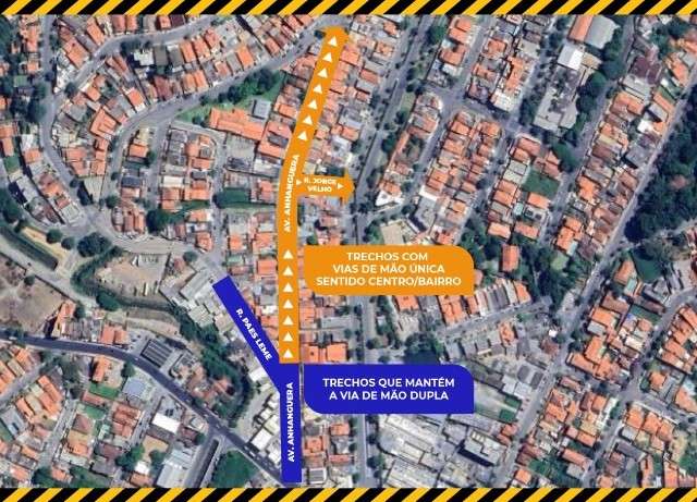Alterações no trânsito em São Roque: Mudanças na Av. Anhanguera e Rua Jorge Velho a partir de terça-feira