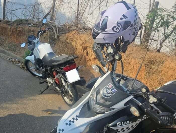 Guarda Municipal de São Roque apreende motocicleta com placa adulterada