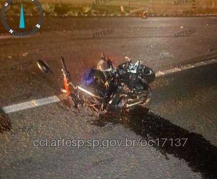 Motociclista morre em acidente na SP-264