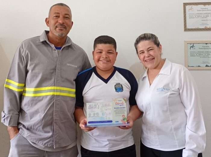 Ganhador do Concurso de Desenhos Saneaqua Mairinque