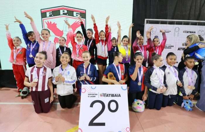 Atletas na Copa São Paulo de Ginástica Rítmica
