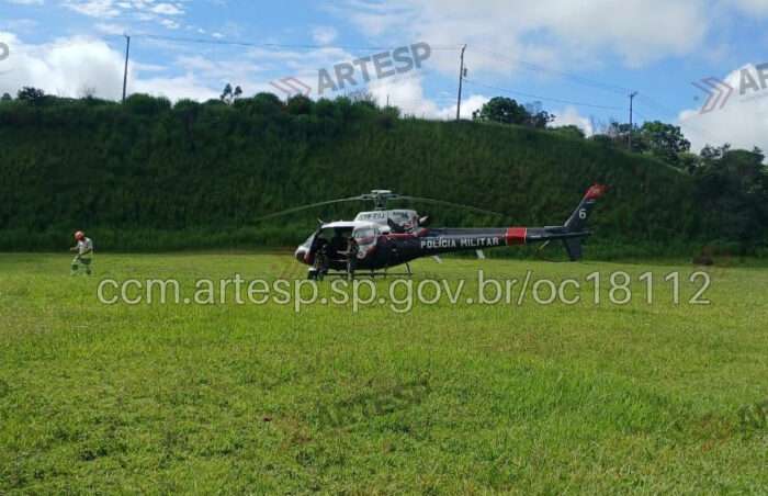 Funcionário passa mal na Castello Branco, em Araçariguama, e é socorrido por helicóptero