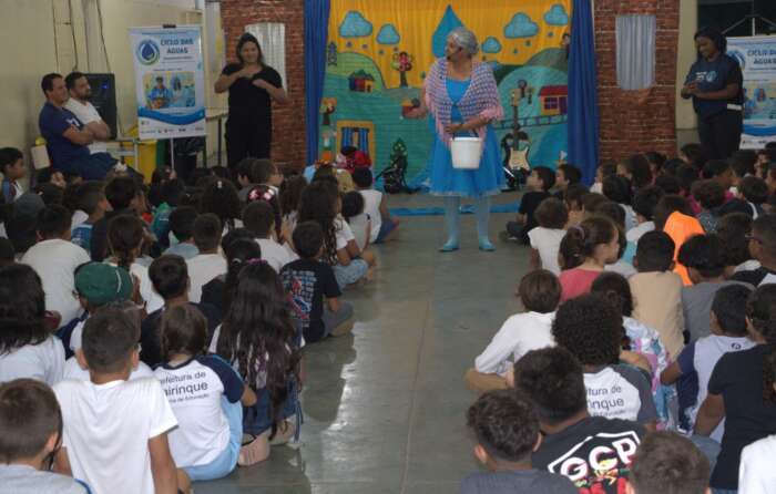 Educação ambiental em Mairinque alcança mais de 1.000 alunos com teatro sobre saneamento básico