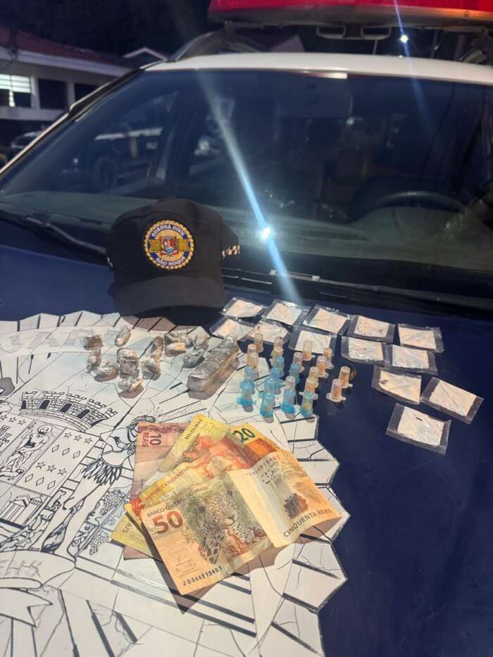 Guarda Municipal de São Roque prende homem por tráfico de drogas em São João Novo