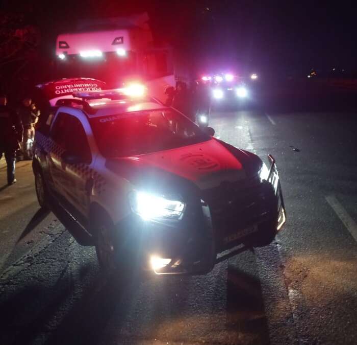 Carreta com placa encoberta é interceptada em São Roque com apoio de guardas municipais da região