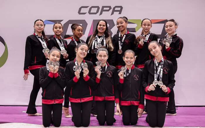 Ginástica Rítmica de São Roque brilha com ouros e pratas na Copa Corpo em Ação