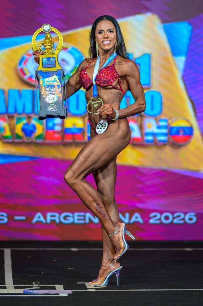 São-roquense Lilian César conquista título sul-americano de fisiculturismo e se prepara para Mundial na Espanha